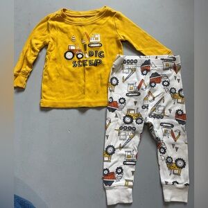 Old Navy Construction Print Toddler Pajamas